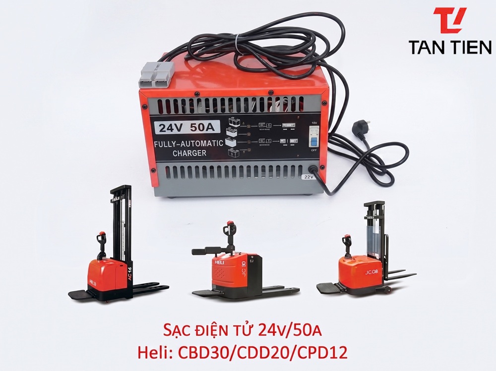 Sạc Điện Tử Xe Nâng HELI CBD30-460, CDD20-D930, CPD12-970 24V-50A